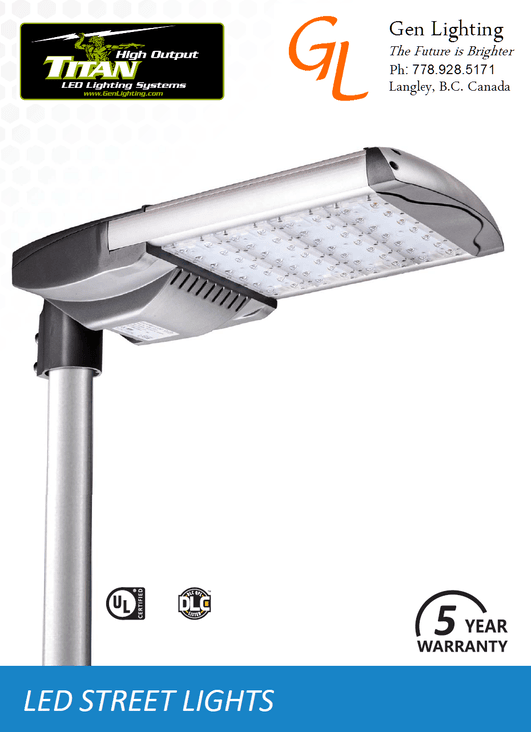 LED STREETLIGHT GEN LIGHTING AND LED LIGHTING CONSULTANTS CANADAAND